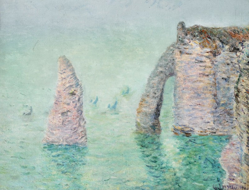 La aguja y la puerta de aval (Étretat) - Gustave Loiseau