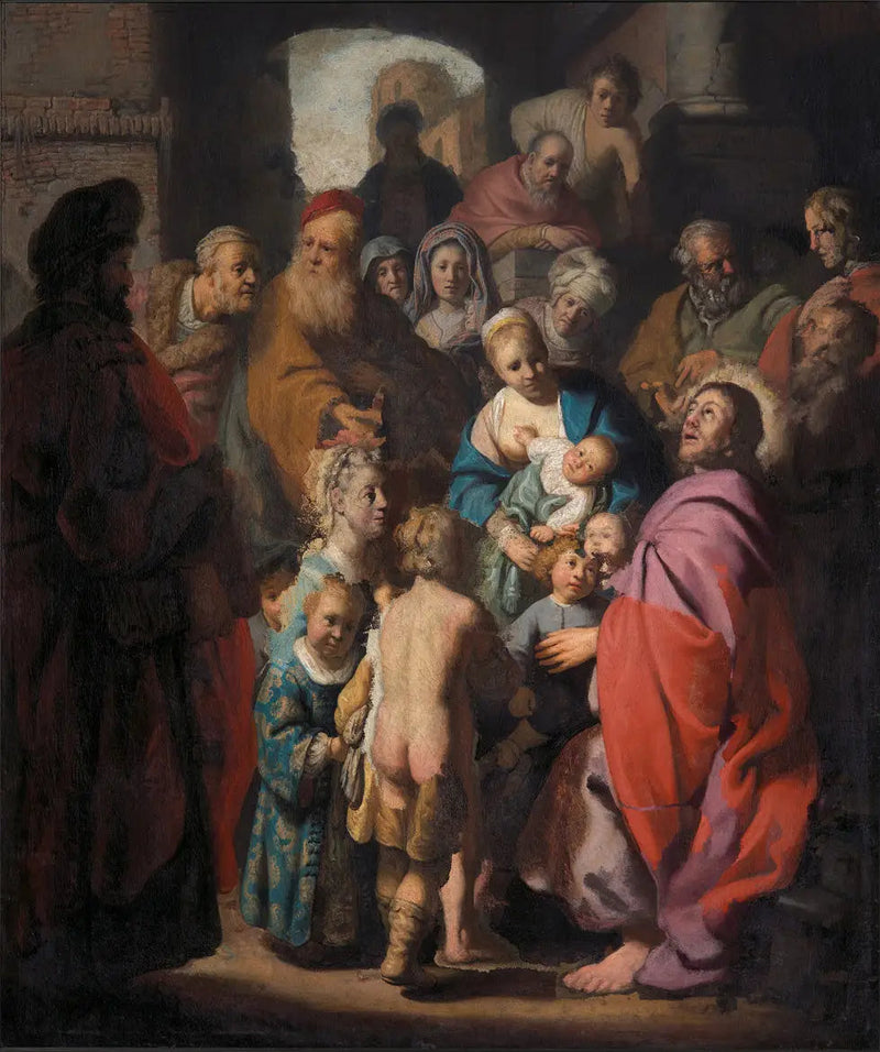 Deja que los niños pequeños vengan a mí - Rembrandt