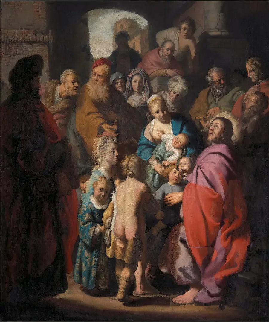 Deja que los niños pequeños vengan a mí - Rembrandt