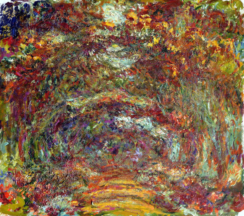 El Paseo de los rosales, Giverny - Claude Monet