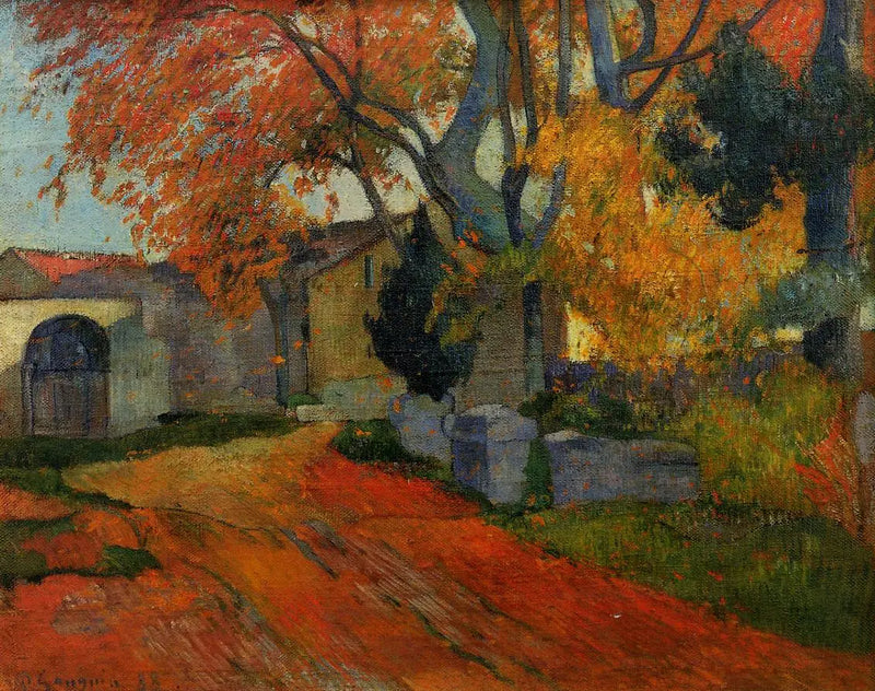 La Allee de los Alyscamps - Paul Gauguin