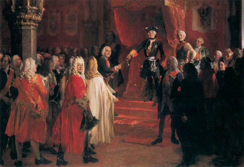 La lealtad de la Dieta de Silesia ante Federico II en Breslavia - Adolph von Menzel