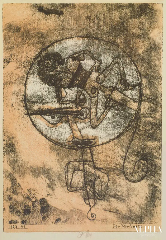 L'amant, 1923 - Paul Klee - Reproductions de tableaux et peintures haut de gamme