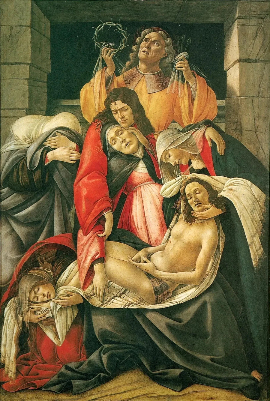 La Lamentación sobre el Cristo muerto - Sandro Botticelli
