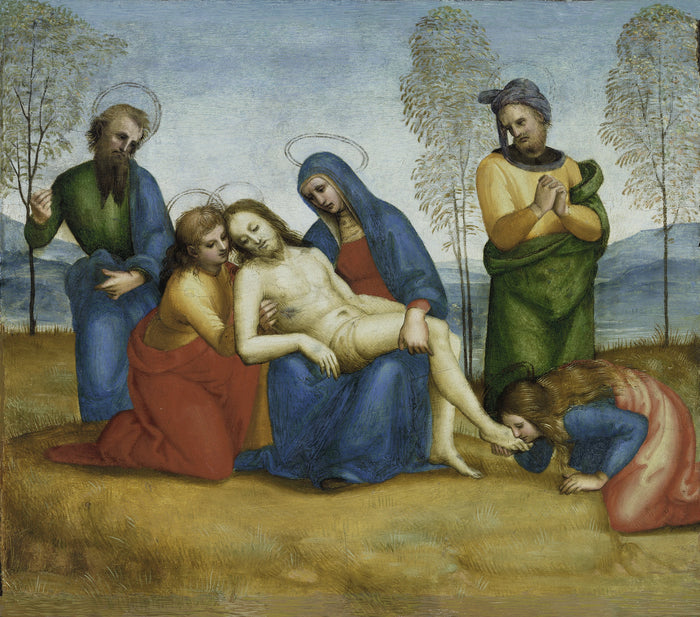 Lamentación sobre Cristo muerto, predela del retablo de Colonna, hacia 1503-1505 - Raphaël