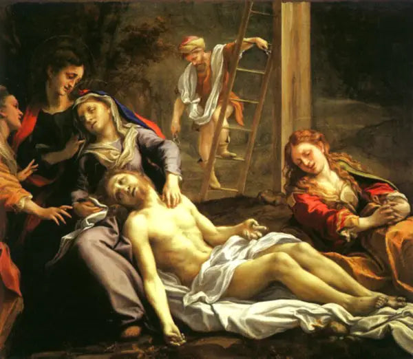 Lamentación sobre el Cristo muerto - Antonio da Correggio