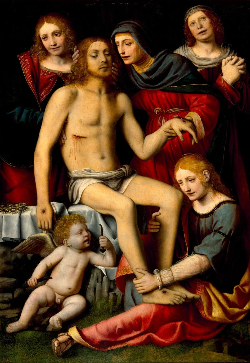 Lamentación sobre el Cristo muerto - Bernardino Luini