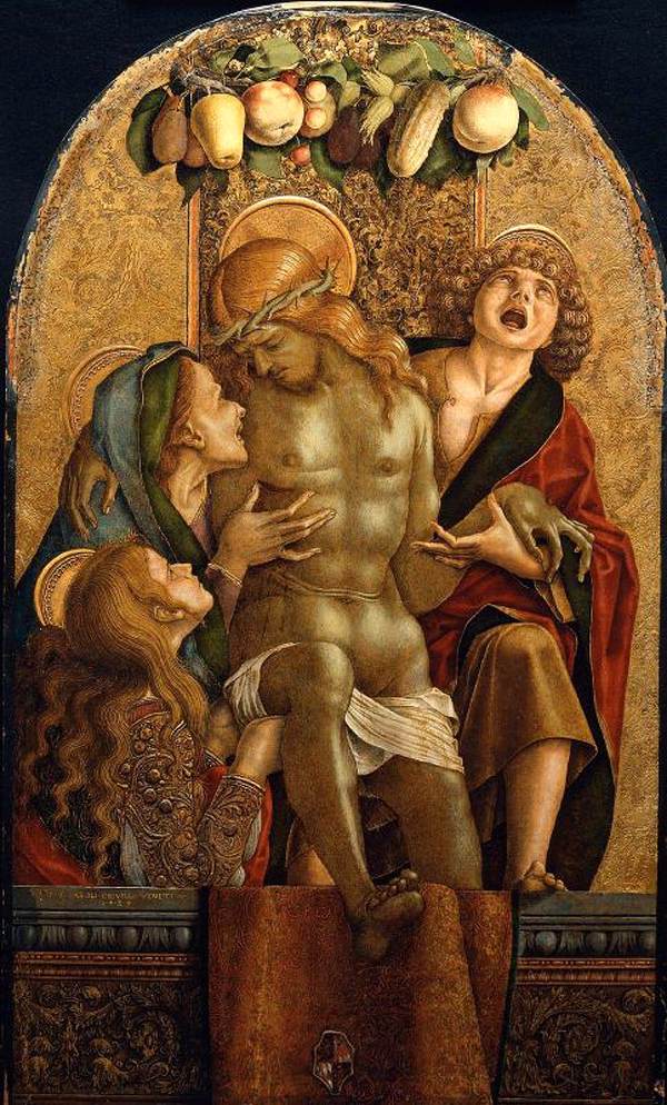 Lamentación sobre el Cristo muerto - Carlo Crivelli