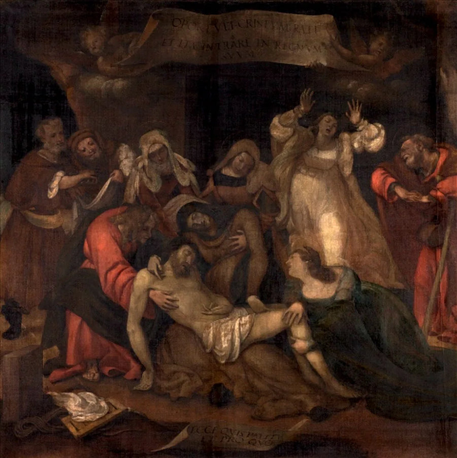 Lamentación sobre el Cristo muerto - Lorenzo Lotto