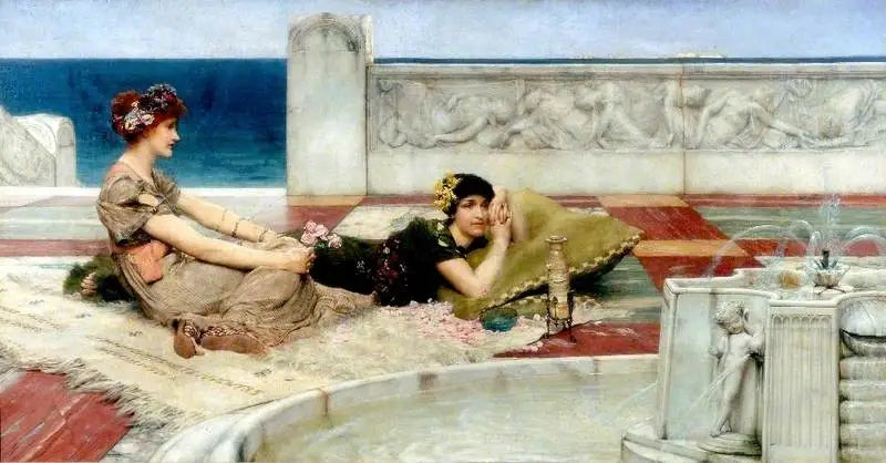 El amor en la ociosidad - Lawrence Alma-Tadema