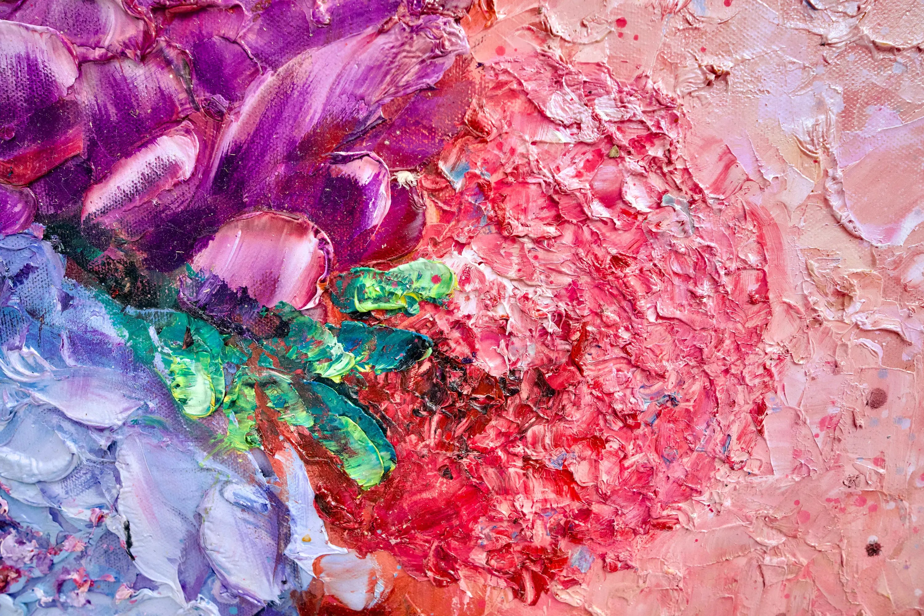 L’amour en Fleurs | 200 x 200 cm Reproductions de tableaux à la peinture à l’huile