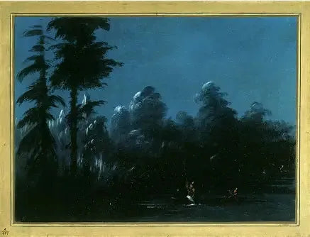 Lanzar a la luz de la luna - Chaco - George Catlin
