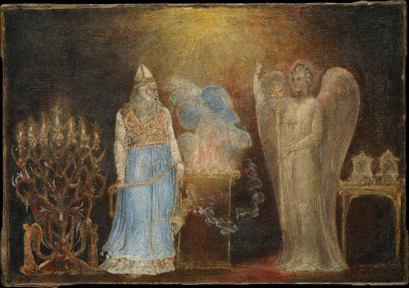 El ángel que aparece a Zacarías - William Blake