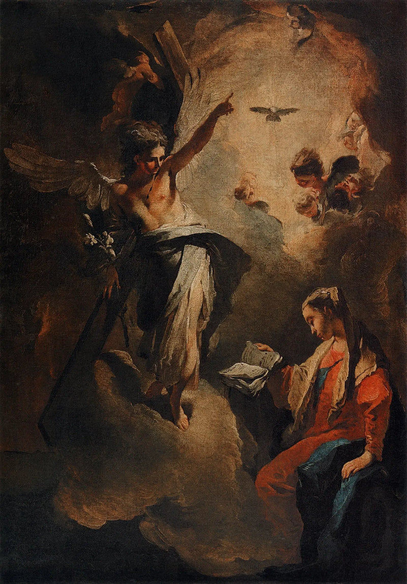 La Anunciación a la Bienaventurada Virgen María - Giovanni Battista Tiepolo