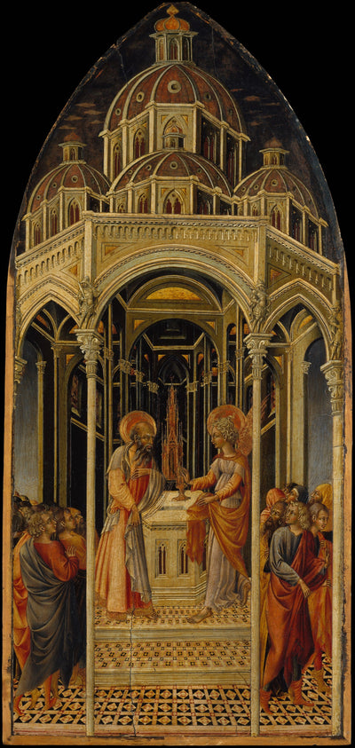 L’Annonciation à Zacharie ; (verso) L’Ange de l’Annonciation - Giovanni di Paolo - Alpha Reproduction