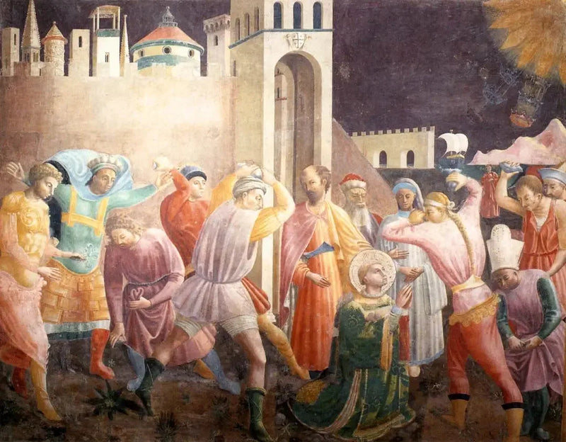 Lapidación de Etienne - Paolo Uccello