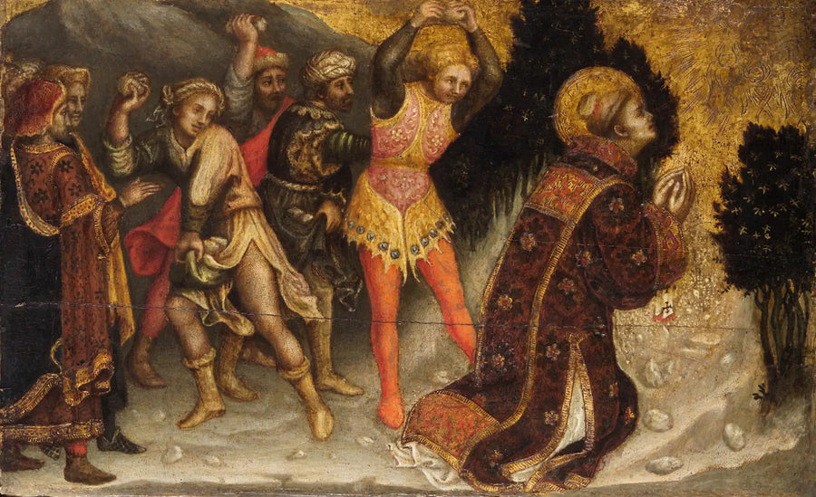 Lapidación de san Esteban - Gentile da Fabriano