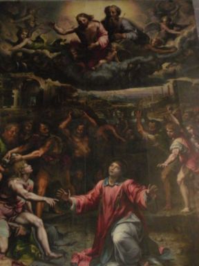 Lapidation de saint Étienne - Giulio Romano image 1 copie peinte à la main à l’huile