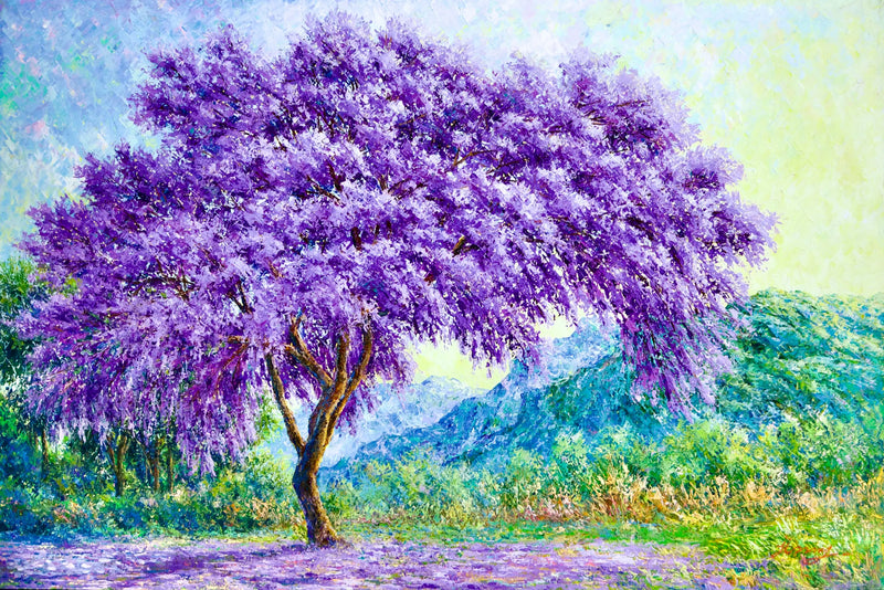 El árbol morado | 90 x 60 centímetros