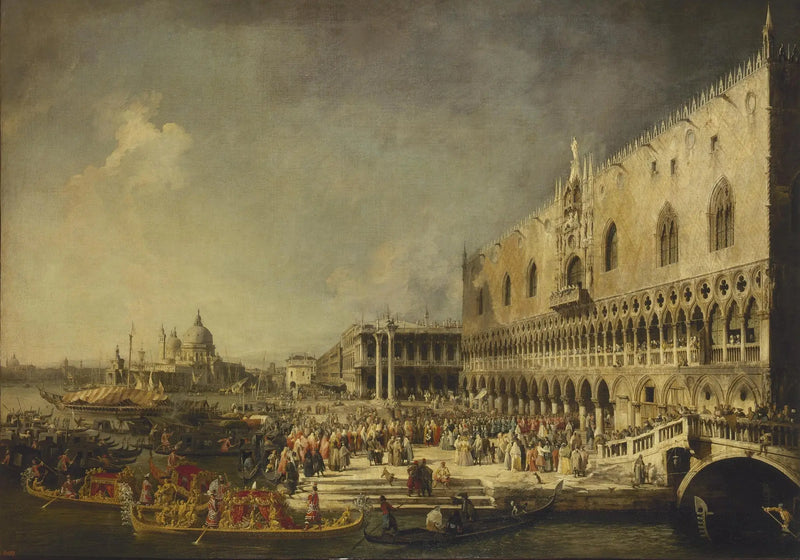 La llegada del embajador francés a Venecia - Canaletto