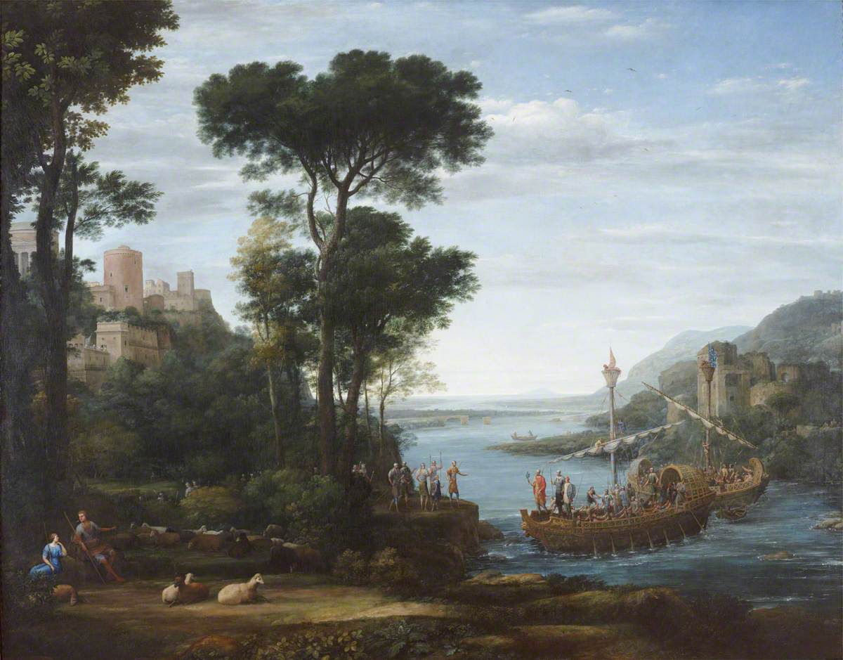 L’arrivée d’Énée à Pallanteum - Claude Lorrain - Alpha Reproduction