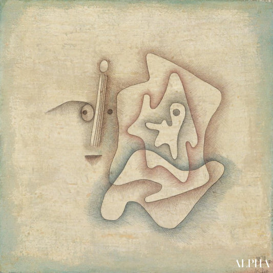 L'auditeur - Paul Klee - Reproductions de tableaux et peintures haut de gamme