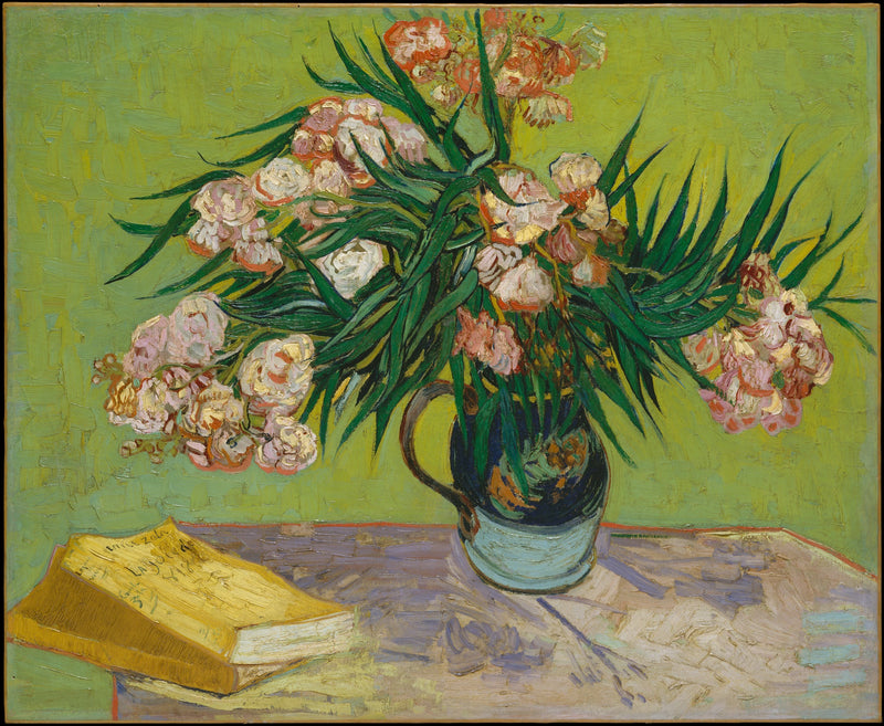 Jarrón con lauros rosados - Vincent van Gogh