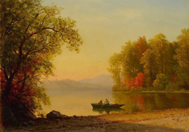El otoño en el lago - Albert Bierstadt