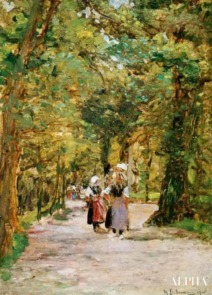 Lavandières dans la forêt - Max Liebermann - Reproductions de tableaux et peintures haut de gamme