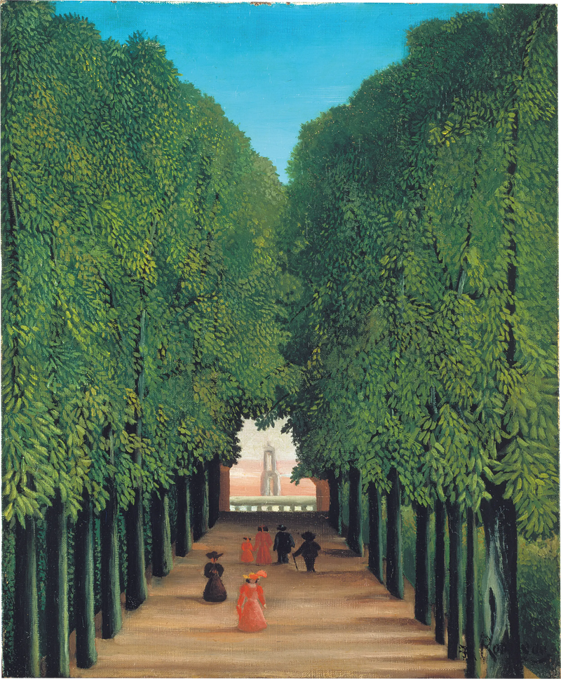 La Avenida del parque de Saint-Cloud - Henri Rousseau