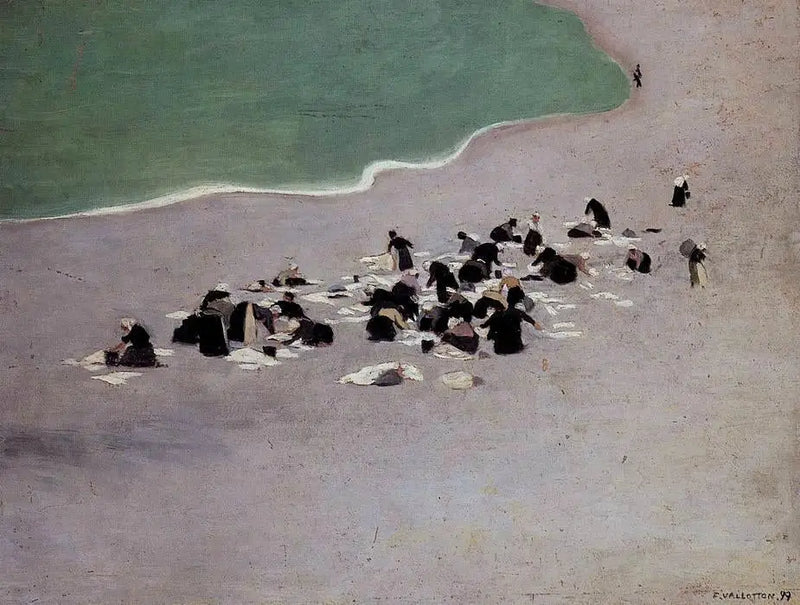 Lavadoras en Étretat - Félix Vallotton