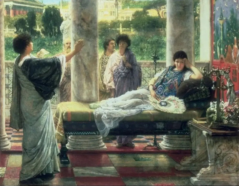 Anacréon lisant ses poèmes chez Lesbie - Lawrence Alma-Tadema