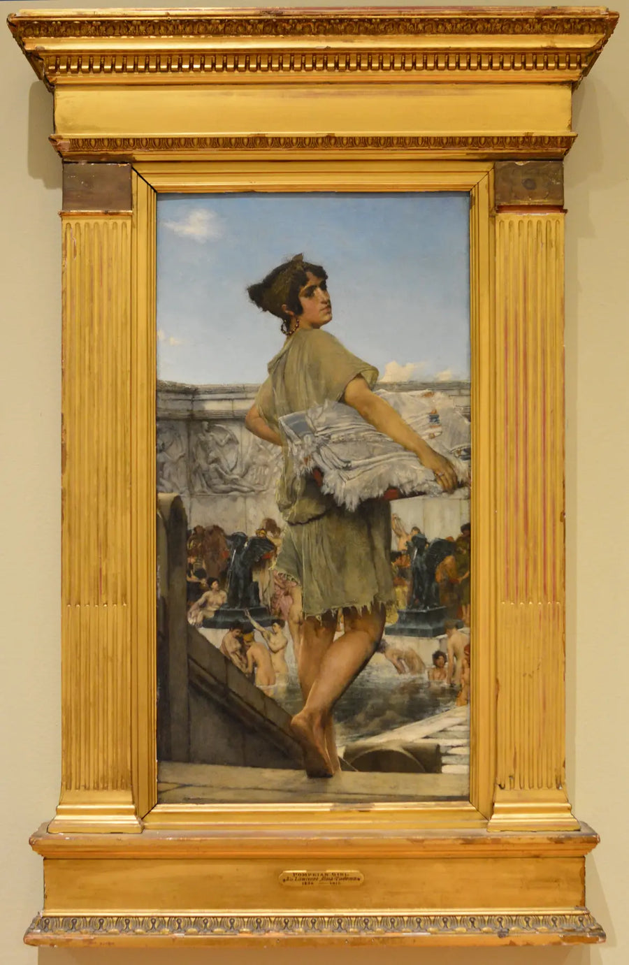 Un nymphée : les bains de la villa Aldobrandini, peinture de Lawrence Alma-Tadema