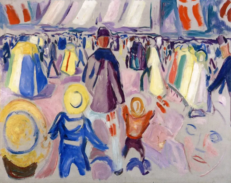 El 17 de mayo en una pequeña ciudad noruega - Edvard Munch