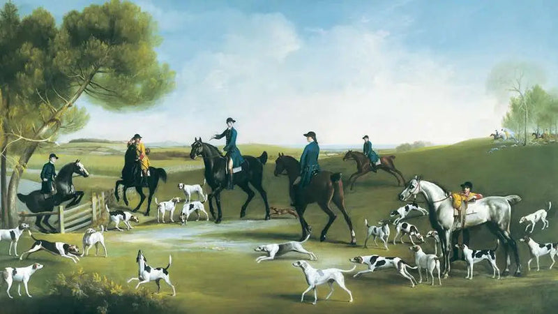 El tercer duque de Richmond con la caza Charlton - George Stubbs