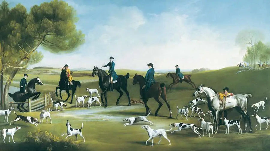 El tercer duque de Richmond con la caza Charlton - George Stubbs