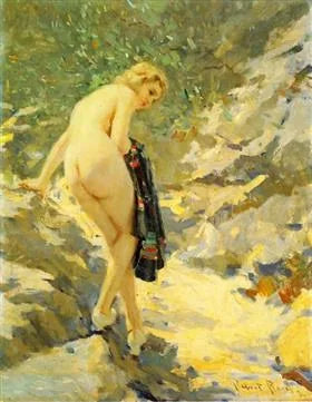 El bañista - Robert Lewis Reid