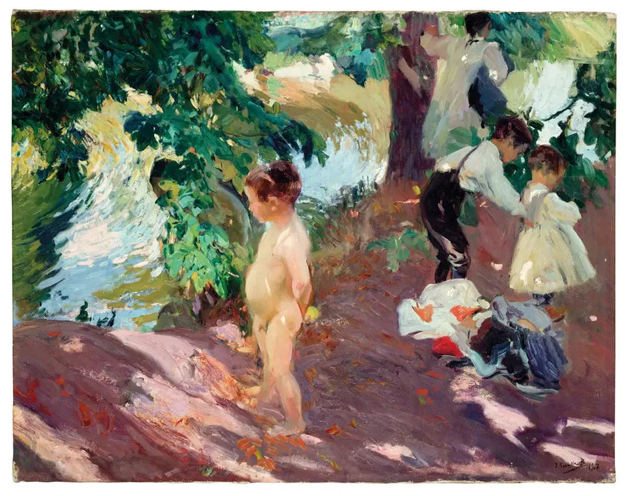 El Baño en La Granja - Joaquín Sorolla