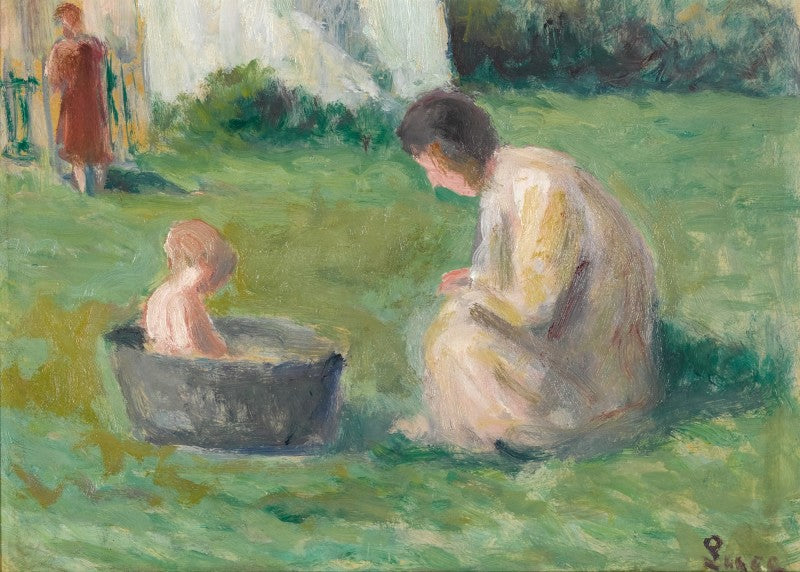 El baño del bebé - Maximilien Luce