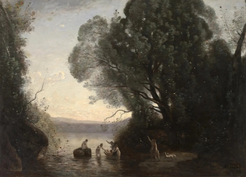 El baño de Diana - Jean-Baptiste Camille Corot