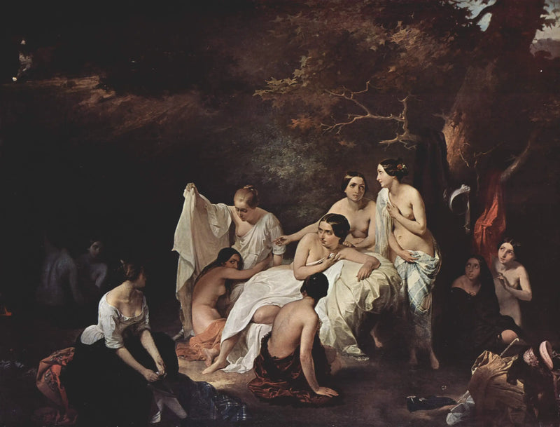 El Baño de las Ninfas - Francesco Hayez