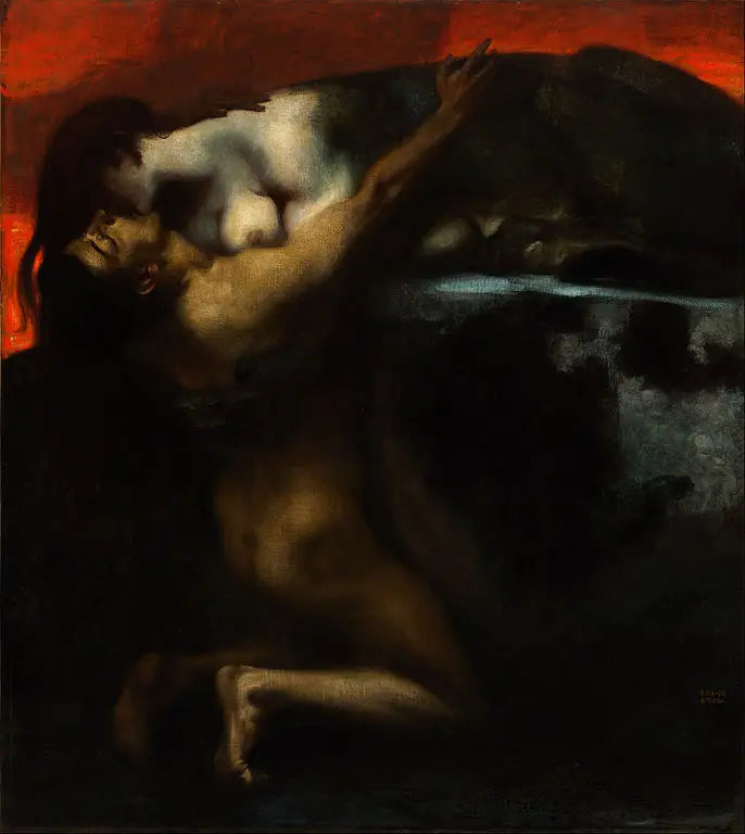El Beso del Esfinge - Franz Von Stuck