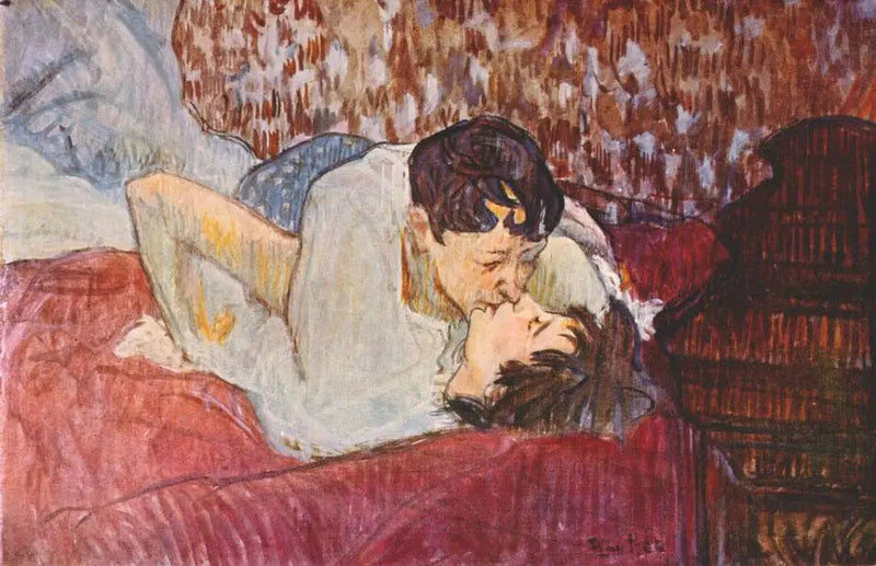 El Beso - Henri de Toulouse-Lautrec