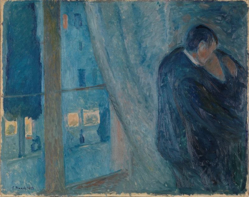 El Beso cerca de la ventana - Edvard Munch