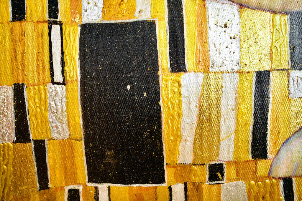 Le Baiser Réimaginé par Master Apollon | 200 x 200 cm Reproductions de tableaux à la peinture à l’huile