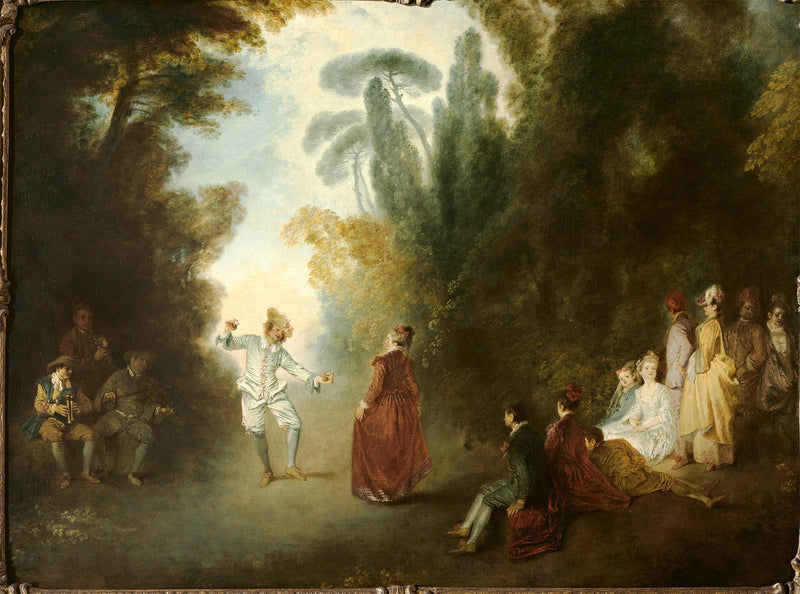 El baile campestre - Antoine Watteau