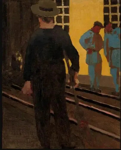 El barrendero en la vía - Édouard Vuillard