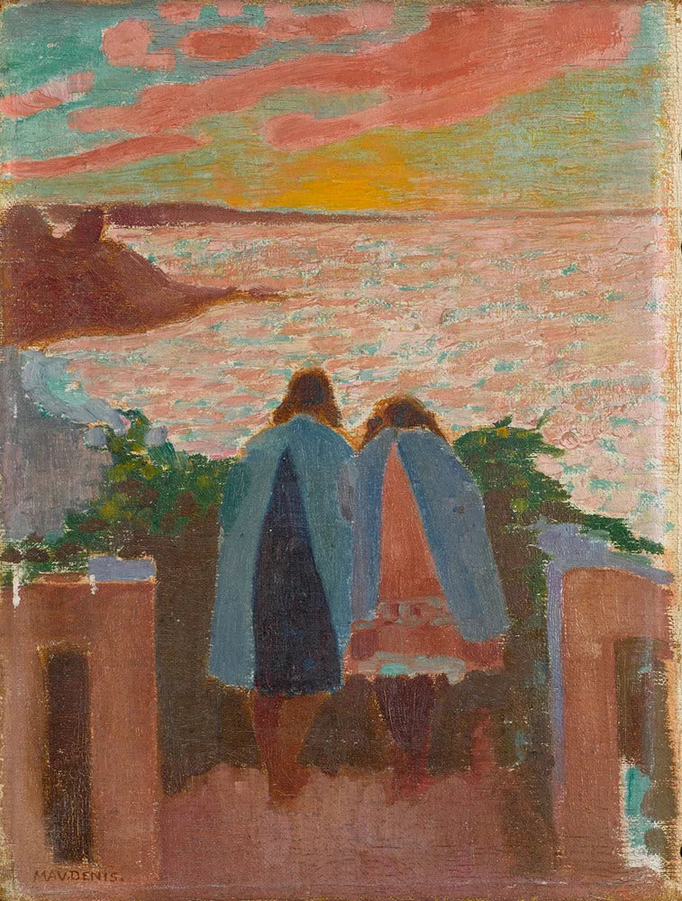 El balcón del silencio al atardecer - Maurice Denis
