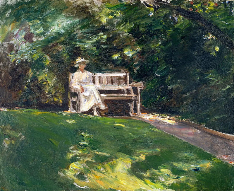 El banco de jardín - Max Liebermann