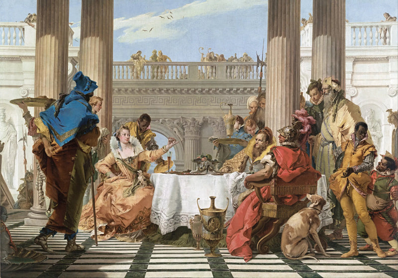 El banquete de Cleopatra - Giovanni Battista Tiepolo